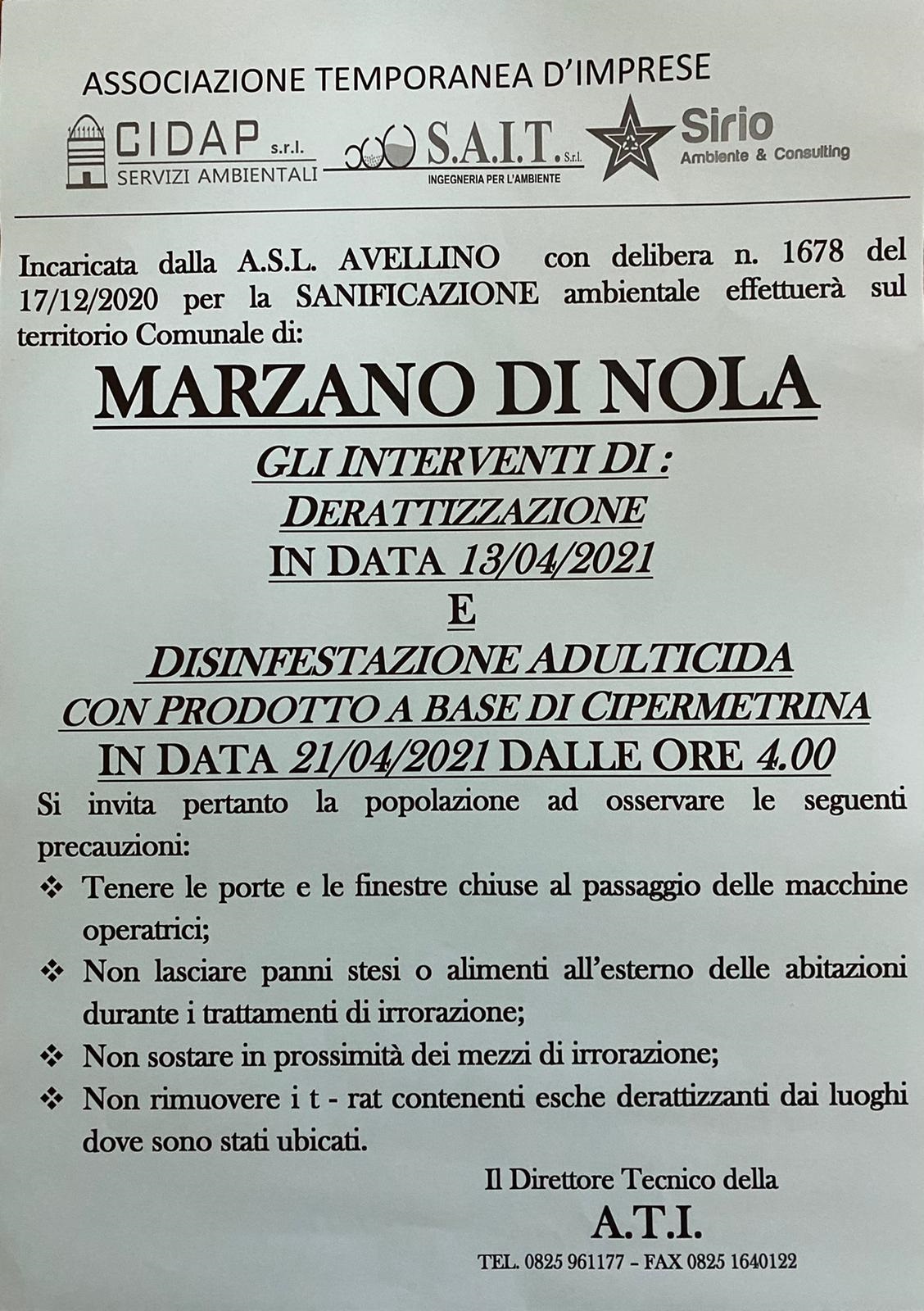 DISINFESTAZIONE