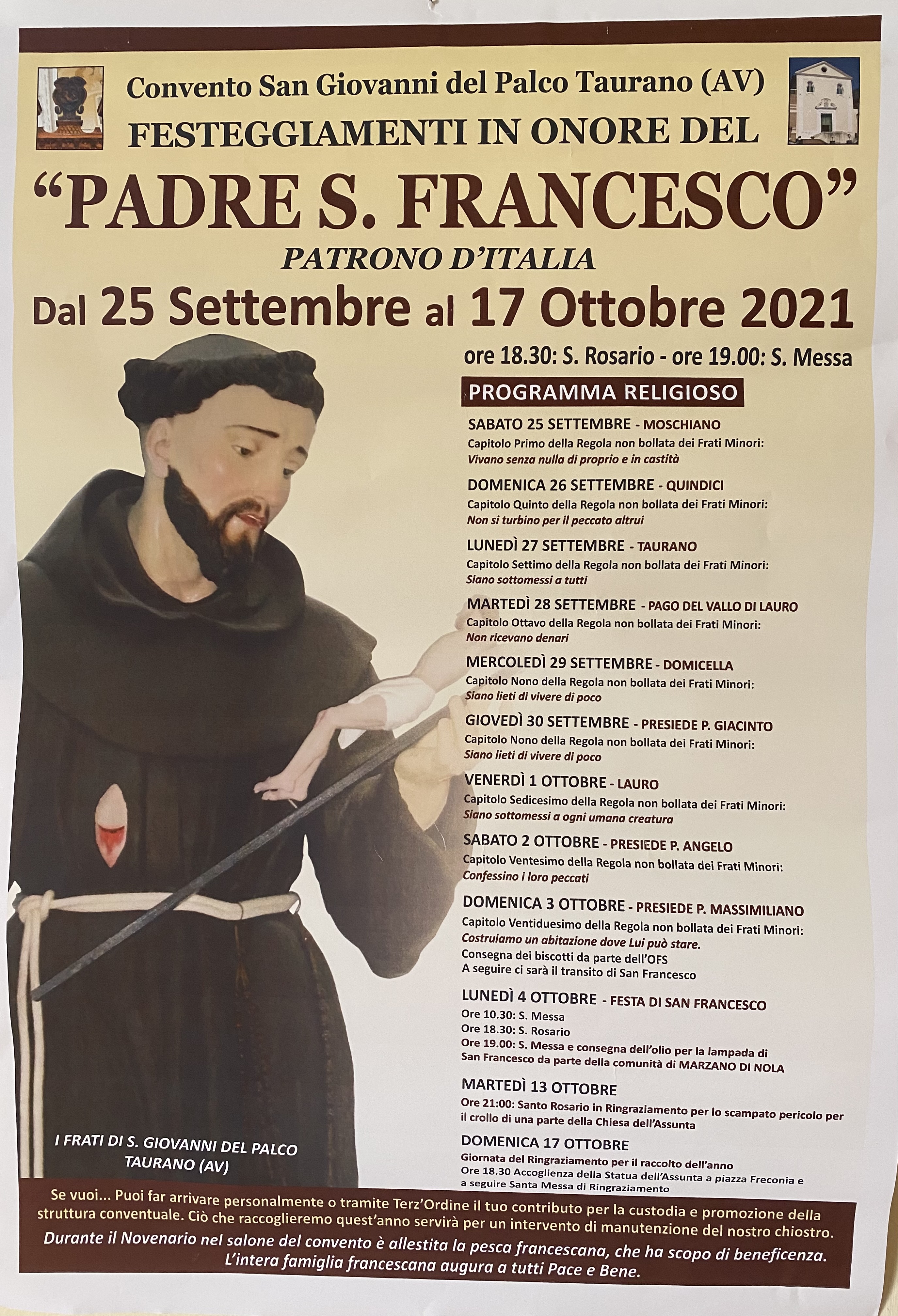 PROGRAMMA S FRANCESCO