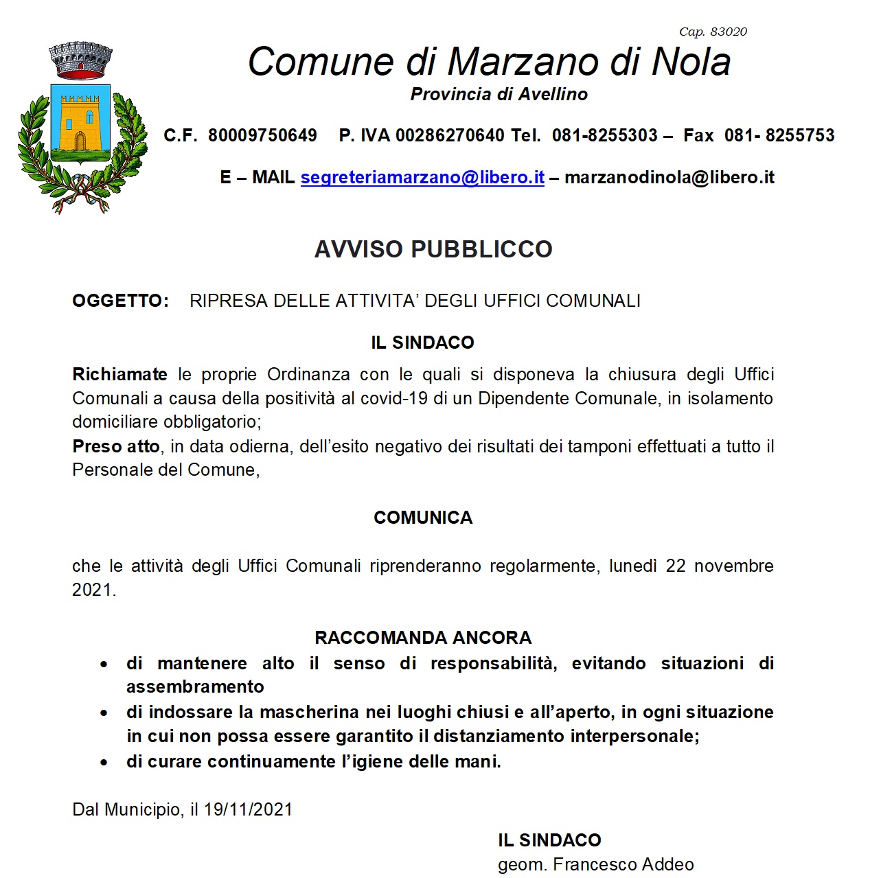 AVVISO PUBBLICO